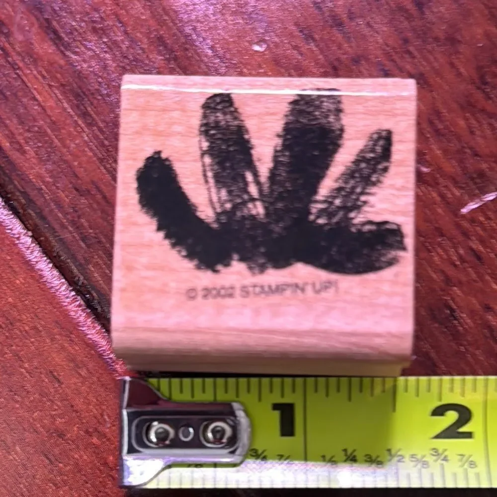 Stampin' Up! Black Floral Rubber Stamp